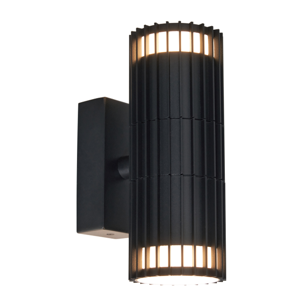Muto Outdoor Up and Down Wall Light, Black - Image 3