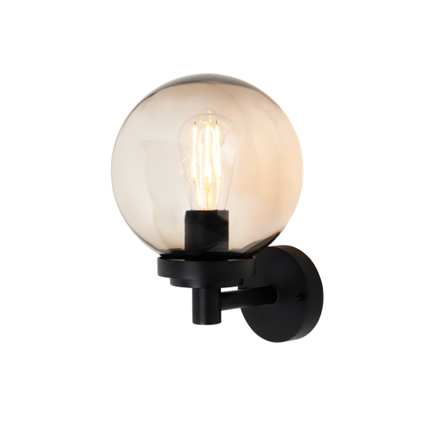 Gaki Outdoor Globe Wall Light, Black - Image 2