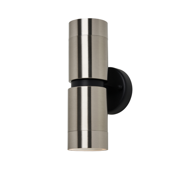 Yuki Outdoor Up and Down Wall Light, Stainless Steel