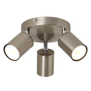 Joshua 3 Light Spotlight - Satin Nickel