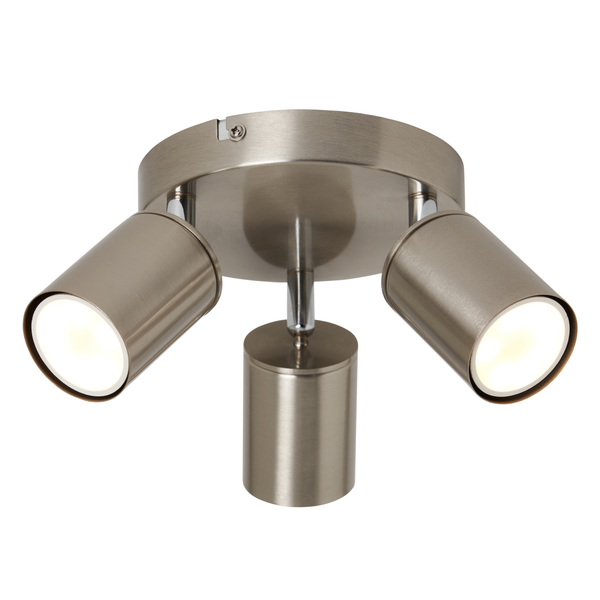 Joshua 3 Light Spotlight - Satin Nickel