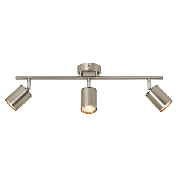 Joshua 3 Light Spotlight Bar - Satin Nickel - Image 2