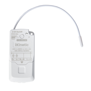RF 2 Channel Kinetic Switch On/Off Receiver Non-dimmable
