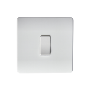 1 Gang Battery powered Switch On/Off/Dim Matt White IP20 CR2032 battery supplied