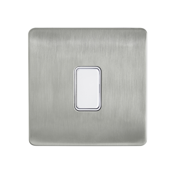 Kinetic Plated 1 Gang Grid Switch Satin Nickel -Order Back Plate & Switch Separately