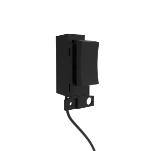 Kinetic Slim Click Grid Switch Dimmable Matt Black