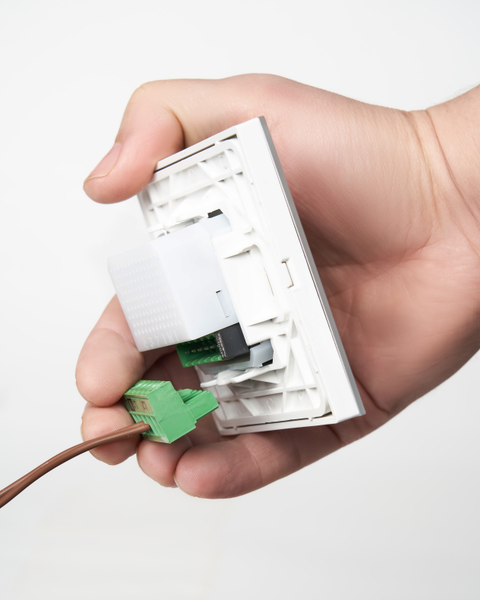 Ikonects Decorative glass switch - Chrome front, white surround - 2 Gang - Image 4