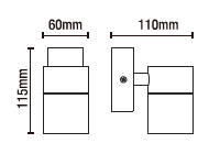 Leto IP65 Downlight GU10 with PhotoCell Anthracite