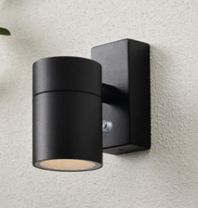 Leto IP65 Downlight GU10 with PhotoCell Black