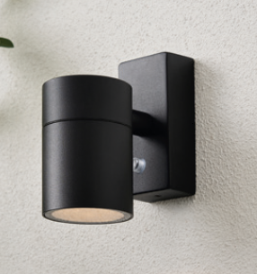 Leto IP65 Downlight GU10 with PhotoCell Black