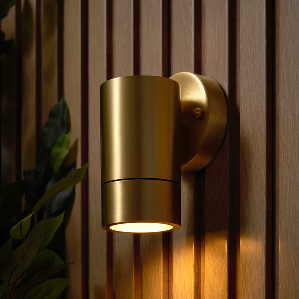 Brac Solid Brass Outdoor Up or Down Wall Light, Antique Brass - Image 4