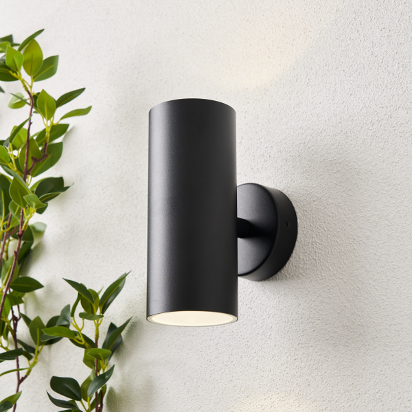 Melo Outdoor 2 Light LED Wall Light - Black - Image 4