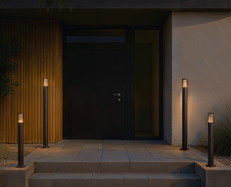 Muto Adjustable Outdoor Post Light, Black - Image 2