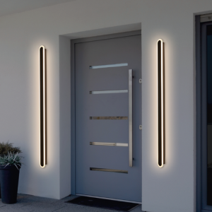 Ren 40w CCT Linear Wall Light 150cm IP65 Black