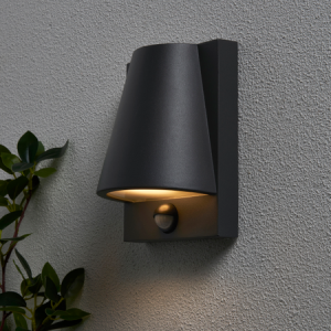 Vesoul Outdoor Wall Light with PIR Sensor, Anthracite