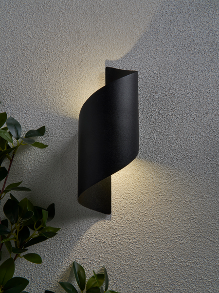 Bude Outdoor LED Wall Light - Black - Image 4