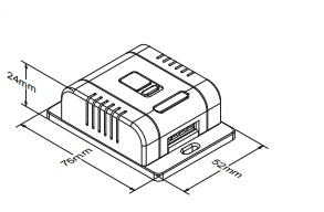 Kinetic 1 Channel Smart Tuya Wifi Kinetic Dimmer receiver - White