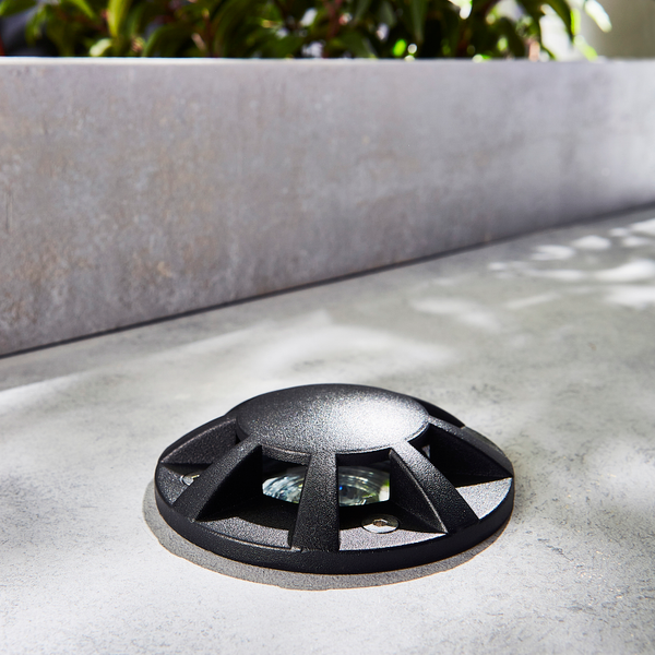 Pan Recessed Floor Uplight 8 way, Black - Image 5