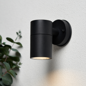 Neso Outdoor Single Up Or Down Wall Light, Black