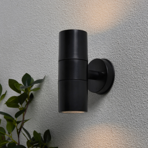 Neso Outdoor  Up & Down Wall Light, Black