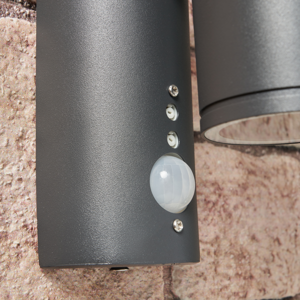 Islay Up and Down Outdoor Wall Light with PIR Sensor, Anthracite - Image 5