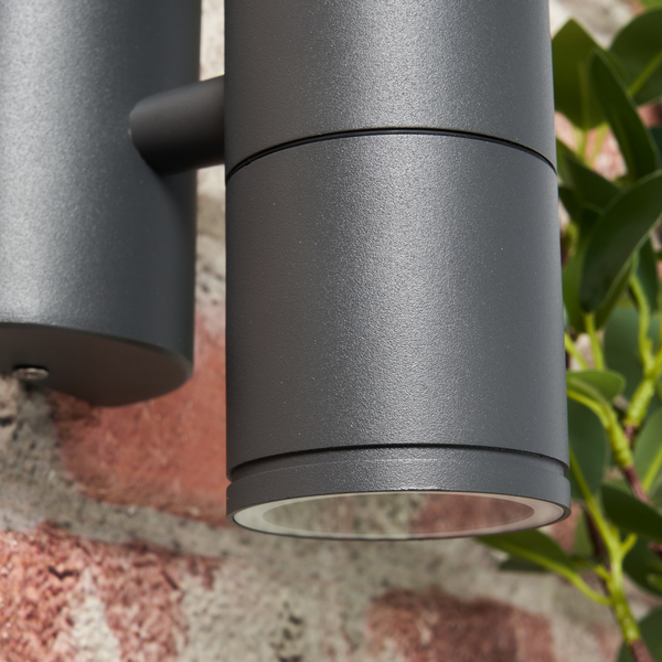 Islay Up and Down Outdoor Wall Light, Anthracite - Image 3