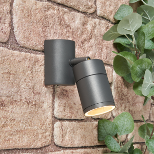 Islay Adjustable Outdoor Wall Light, Stainless Steel