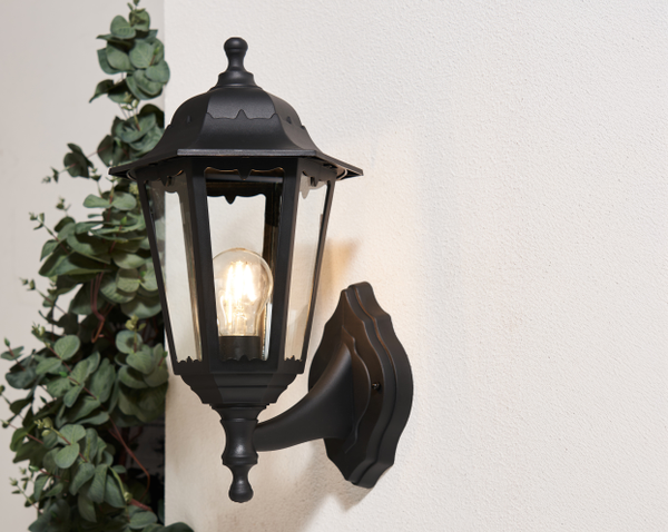 Bianca Outdoor Polycarbonate Wall Lantern, Black - Image 4