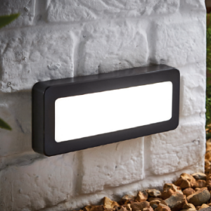 Breez 5 Watt LED Opal Surface Brick Wall Light, Anthracite