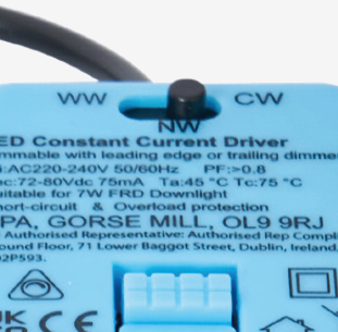 Eden 7 Watt LED Adjustable IP65 Colour Changing Downlight, White - Image 3