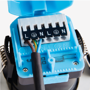 Rhom Fixed LED Fire Rated IP65 Recessed Downlight - Black Chrome