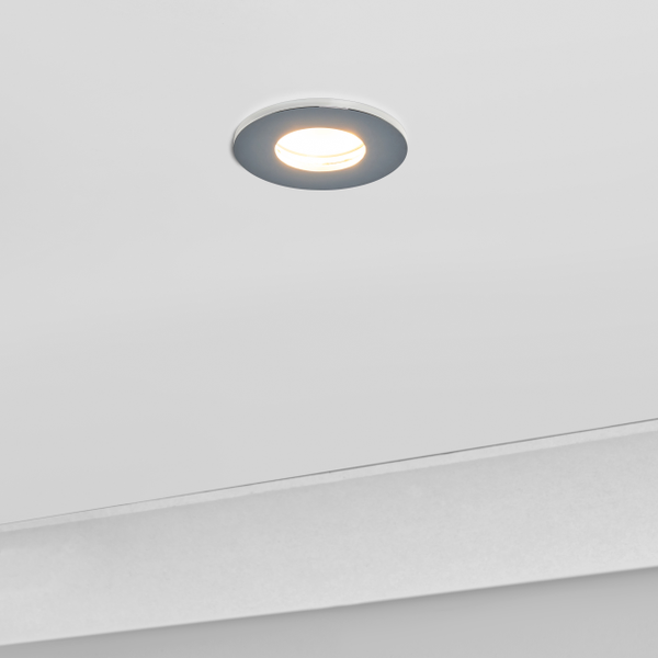 Yate IP65 Fixed Fire Rated IP65 Recessed Downlight - Chrome - Image 2