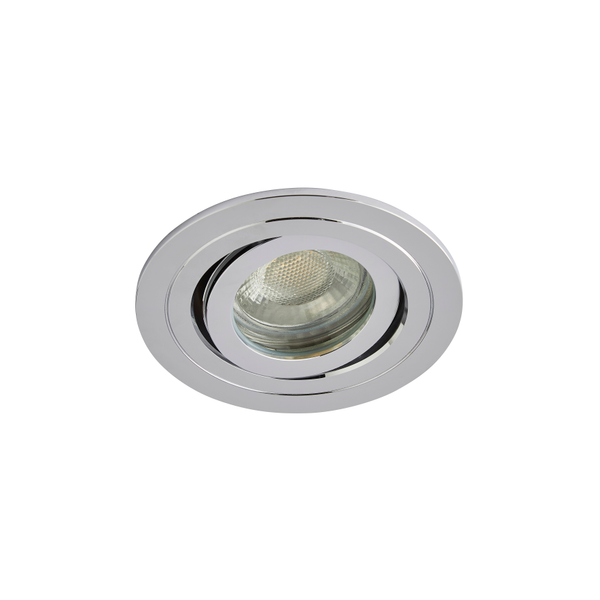 Cali circular IP65 Tiltable Downlight, Chrome - Image 3