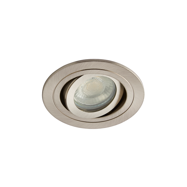 Cali circular IP65 Tiltable Downlight, Satin Chrome - Image 5