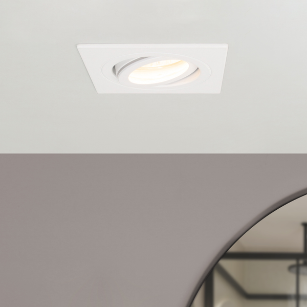 Cali Square IP65 Tiltable Downlight, White - Image 6