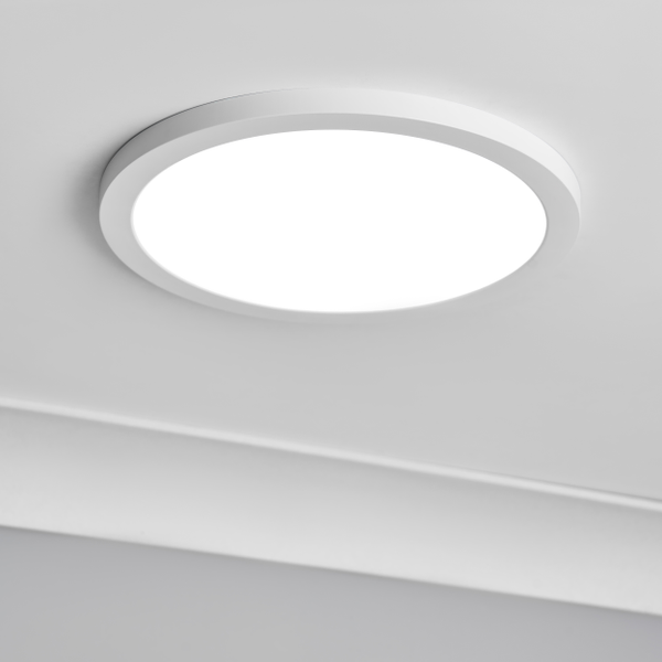 Tauri 24 Watt LED Flush Ceiling or Wall Light - White - Image 3