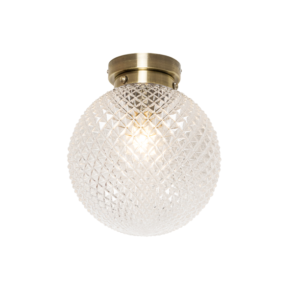 Vermont Ceiling Pendant. IP44. Antique Brass - Image 3