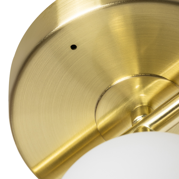 Toronto Bathroom Spotlight. IP44. Sat Brass - Image 4