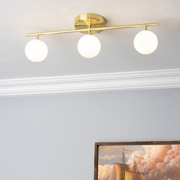 Toronto Bathroom Spotlight. IP44. Sat Brass