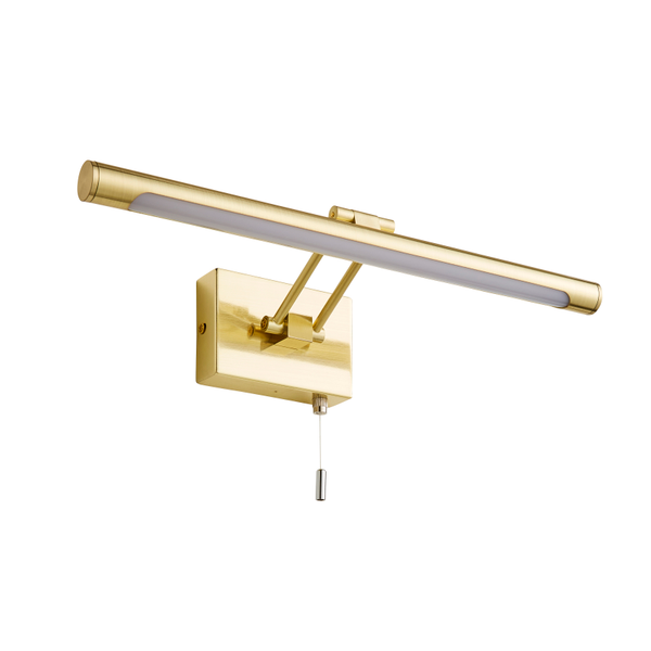 Chai bathroom Picture Wall Light, Satin Brass - Image 2