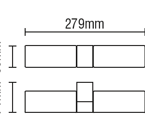 Cuco Bathroom Wall Light, Black