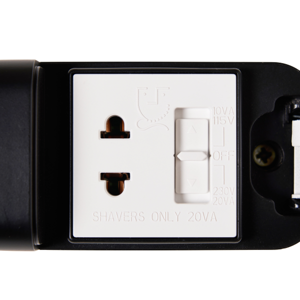 10w LED Shaver Light 3xCCT/Dim IP44 Matt Black - Image 3