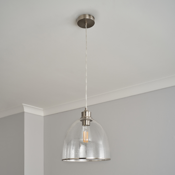 Wrenlee 1 Light Kitchen/Diner Pendant - Satin Nickel - Image 8