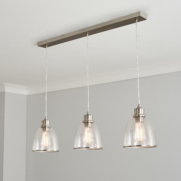 Wrenlee 3 Light Kitchen/Diner Pendant - Satin Nickel