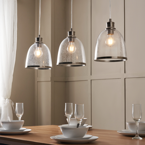 Wrenlee 3 Light Kitchen/Diner Pendant - Satin Nickel - Image 4