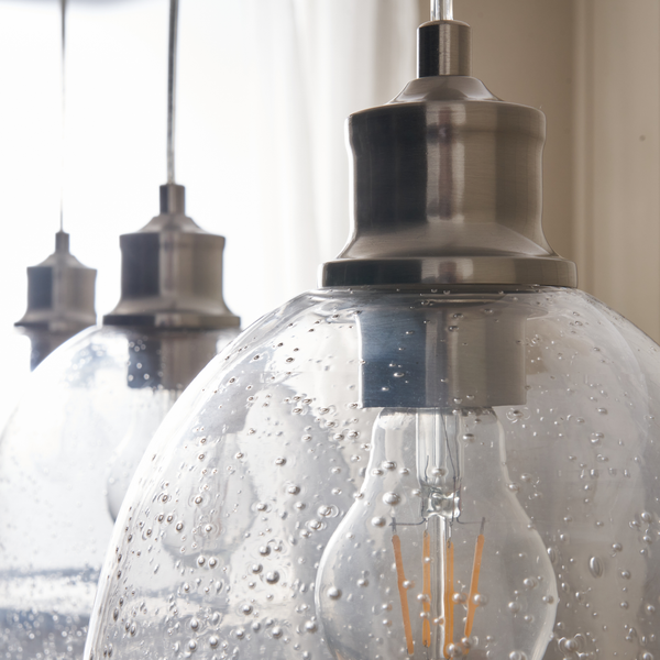 Wrenlee 3 Light Kitchen/Diner Pendant - Satin Nickel - Image 6