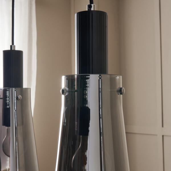 Atrani 4 light Kitchen/Diner Bar Pendant - Black/Ombre - Image 5