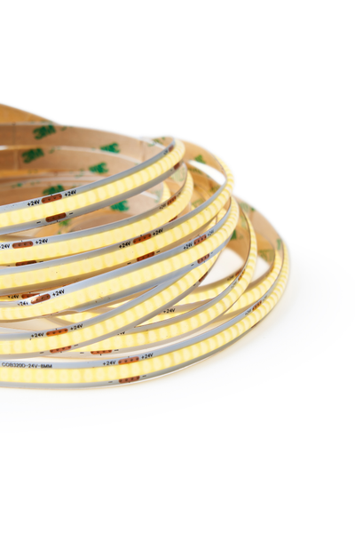 8mm 10w 50m COB Strip 320LED 24V 3000K Ra90 IP20 - Image 2