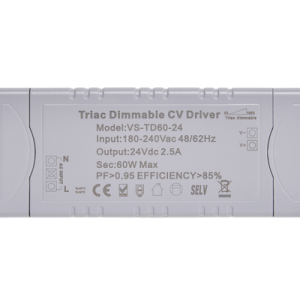 60W Triac Dimmble 24V Driver 180-240Vac IP20