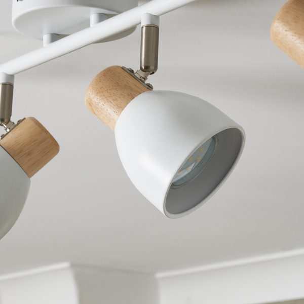 Oliver 4 Light Spotlight Bar White - Image 4